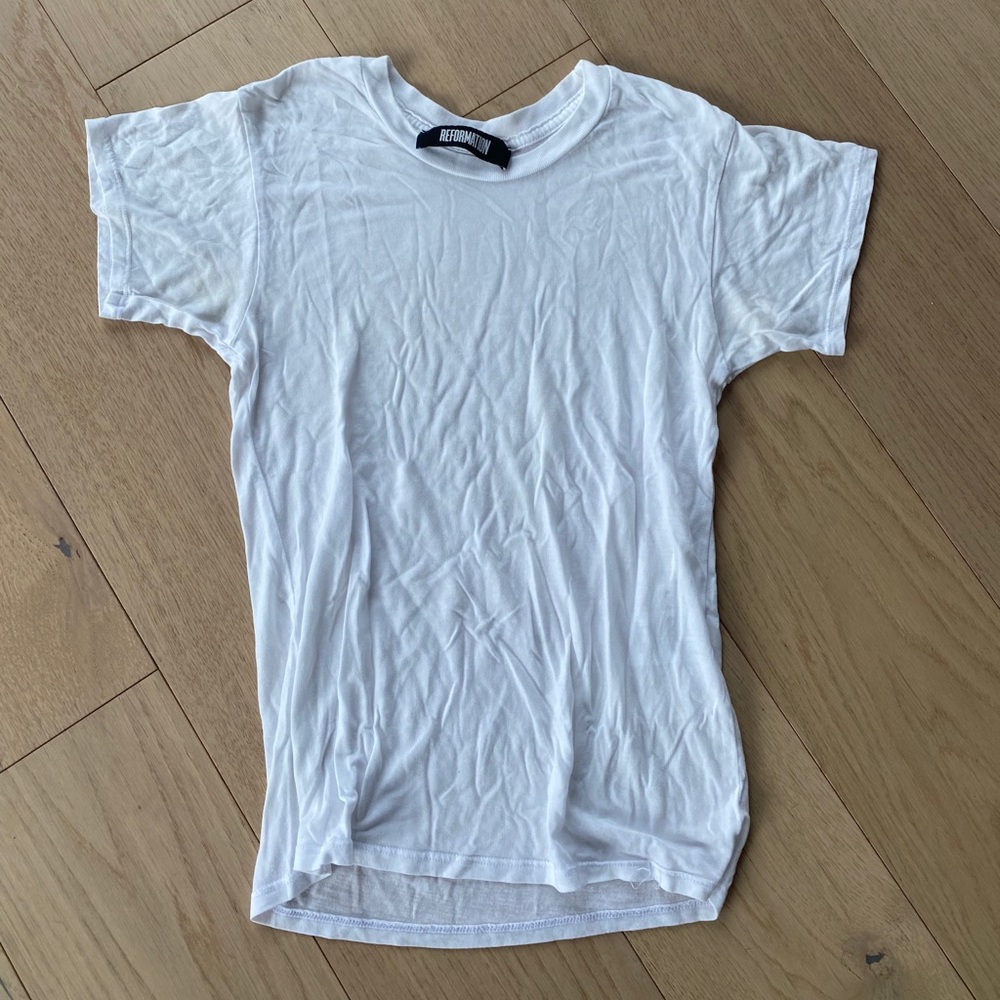 Reformation White Tee